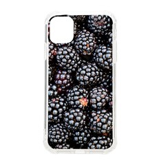 Blackberries-background-black-dark Iphone 11 Tpu Uv Print Case by Amaryn4rt