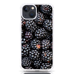 Blackberries-background-black-dark Iphone 13 Tpu Uv Print Case by Amaryn4rt