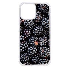 Blackberries-background-black-dark Iphone 13 Pro Max Tpu Uv Print Case by Amaryn4rt