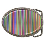 Striped-stripes-abstract-geometric Belt Buckles Front