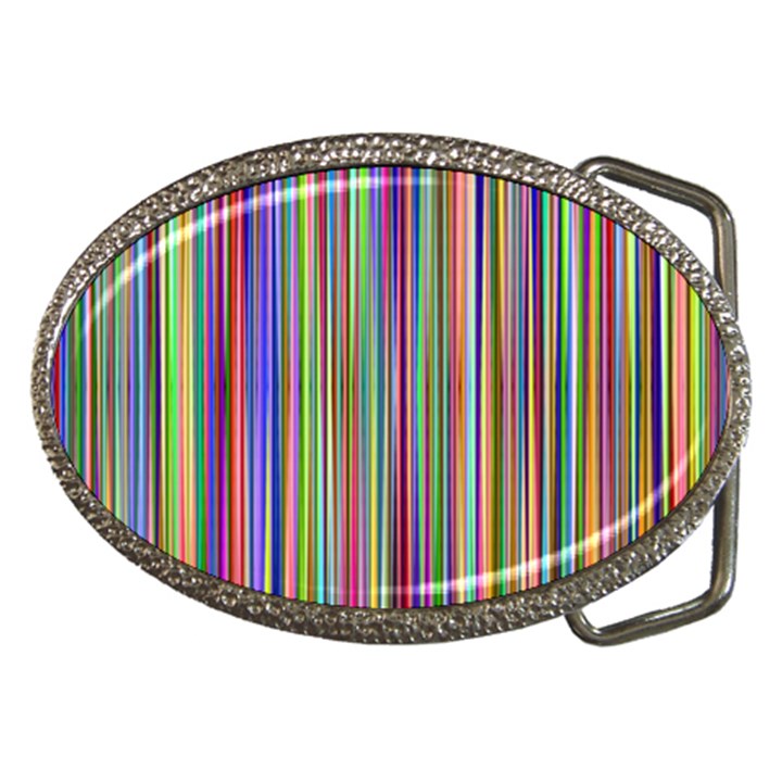 Striped-stripes-abstract-geometric Belt Buckles