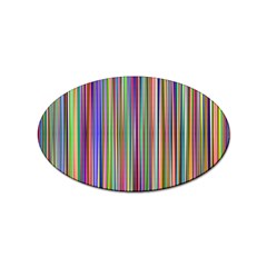 Striped-stripes-abstract-geometric Sticker Oval (10 Pack) by Amaryn4rt