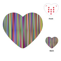 Striped-stripes-abstract-geometric Playing Cards Single Design (heart) by Amaryn4rt