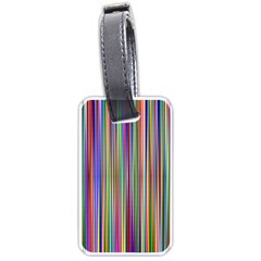 Striped-stripes-abstract-geometric Luggage Tag (one Side) by Amaryn4rt