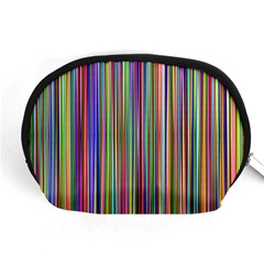 Striped-stripes-abstract-geometric Accessory Pouch (medium) by Amaryn4rt