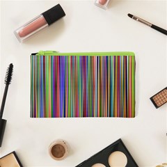 Striped-stripes-abstract-geometric Cosmetic Bag (xs) by Amaryn4rt