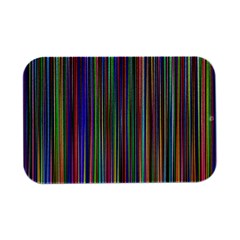 Striped-stripes-abstract-geometric Open Lid Metal Box (silver)   by Amaryn4rt