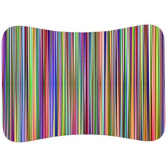 Striped-stripes-abstract-geometric Velour Seat Head Rest Cushion by Amaryn4rt