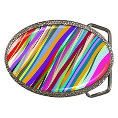 Multi-color Tangled Ribbons Background Wallpaper Belt Buckles by Amaryn4rt