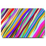 Multi-color Tangled Ribbons Background Wallpaper Large Doormat 30 x20  Door Mat