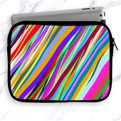 Multi-color Tangled Ribbons Background Wallpaper Apple Ipad 2/3/4 Zipper Cases by Amaryn4rt