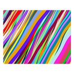 Multi-color Tangled Ribbons Background Wallpaper Two Sides Premium Plush Fleece Blanket (Large) 80 x60  Blanket Front