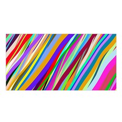 Multi-color Tangled Ribbons Background Wallpaper Satin Shawl 45  X 80  by Amaryn4rt