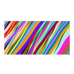 Multi-color Tangled Ribbons Background Wallpaper Satin Wrap 35  X 70  by Amaryn4rt