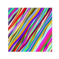 Multi-color Tangled Ribbons Background Wallpaper Square Satin Scarf (30  X 30 ) by Amaryn4rt