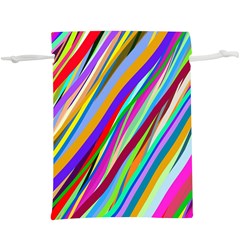 Multi-color Tangled Ribbons Background Wallpaper Lightweight Drawstring Pouch (xl) by Amaryn4rt