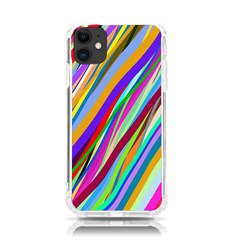 Multi-color Tangled Ribbons Background Wallpaper Iphone 11 Tpu Uv Print Case by Amaryn4rt