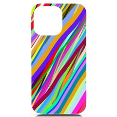 Multi-color Tangled Ribbons Background Wallpaper Iphone 14 Pro Max Black Uv Print Case by Amaryn4rt