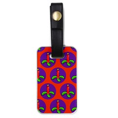 Christmas Candles Seamless Pattern Luggage Tag (one Side) by Amaryn4rt