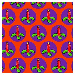 Christmas Candles Seamless Pattern Lightweight Scarf  by Amaryn4rt