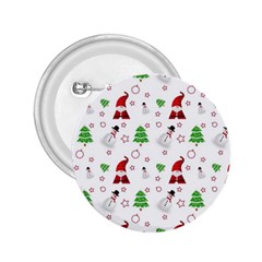 Santa Claus Snowman Christmas Xmas 2 25  Buttons by Amaryn4rt