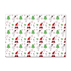 Santa Claus Snowman Christmas Xmas Sticker A4 (100 Pack) by Amaryn4rt