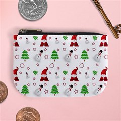 Santa Claus Snowman Christmas Xmas Mini Coin Purse by Amaryn4rt