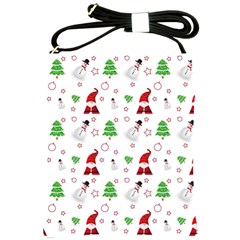 Santa Claus Snowman Christmas Xmas Shoulder Sling Bag by Amaryn4rt