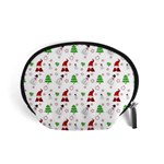 Santa Claus Snowman Christmas Xmas Accessory Pouch (Small) Front