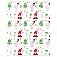 Santa Claus Snowman Christmas Xmas Drawstring Bag (small) by Amaryn4rt