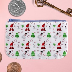 Santa Claus Snowman Christmas Xmas Large Coin Purse by Amaryn4rt