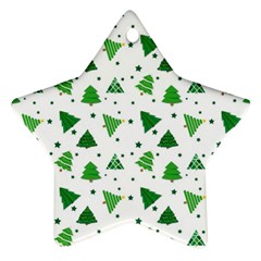 Christmas Trees Pattern Design Pattern Ornament (star) by Amaryn4rt