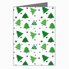 Christmas Trees Pattern Design Pattern Greeting Card by Amaryn4rt