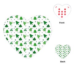 Christmas Trees Pattern Design Pattern Playing Cards Single Design (heart)