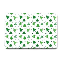 Christmas Trees Pattern Design Pattern Small Doormat by Amaryn4rt