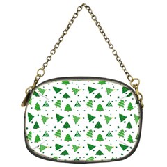 Christmas Trees Pattern Design Pattern Chain Purse (one Side) by Amaryn4rt