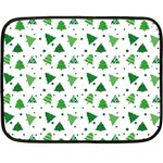 Christmas Trees Pattern Design Pattern Fleece Blanket (Mini) 35 x27  Blanket