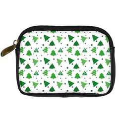 Christmas Trees Pattern Design Pattern Digital Camera Leather Case by Amaryn4rt