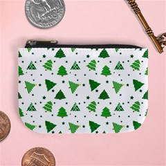 Christmas Trees Pattern Design Pattern Mini Coin Purse by Amaryn4rt