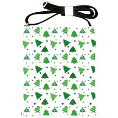 Christmas Trees Pattern Design Pattern Shoulder Sling Bag by Amaryn4rt