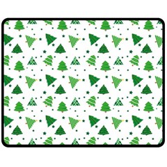 Christmas Trees Pattern Design Pattern Fleece Blanket (medium) by Amaryn4rt