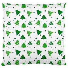 Christmas Trees Pattern Design Pattern Large Cushion Case (two Sides) by Amaryn4rt