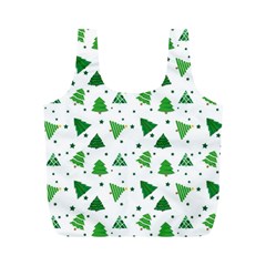 Christmas Trees Pattern Design Pattern Full Print Recycle Bag (m) by Amaryn4rt