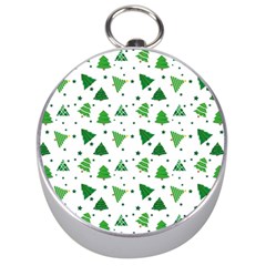 Christmas Trees Pattern Design Pattern Silver Compasses by Amaryn4rt