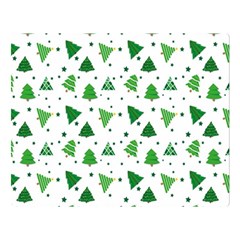 Christmas Trees Pattern Design Pattern Two Sides Premium Plush Fleece Blanket (large) by Amaryn4rt