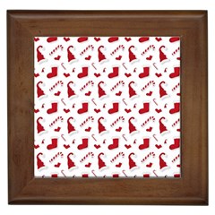 Christmas Template Advent Cap Framed Tile by Amaryn4rt