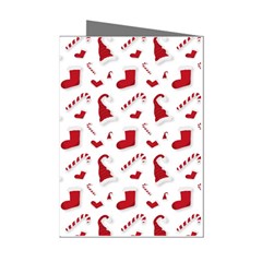 Christmas Template Advent Cap Mini Greeting Cards (pkg Of 8) by Amaryn4rt