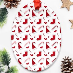 Christmas Template Advent Cap Oval Ornament (two Sides) by Amaryn4rt