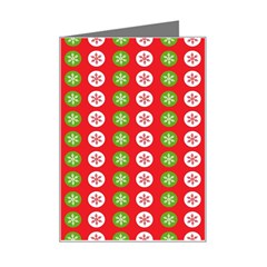 Festive Pattern Christmas Holiday Mini Greeting Card by Amaryn4rt