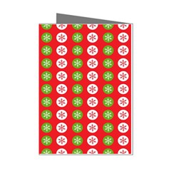 Festive Pattern Christmas Holiday Mini Greeting Cards (pkg Of 8) by Amaryn4rt